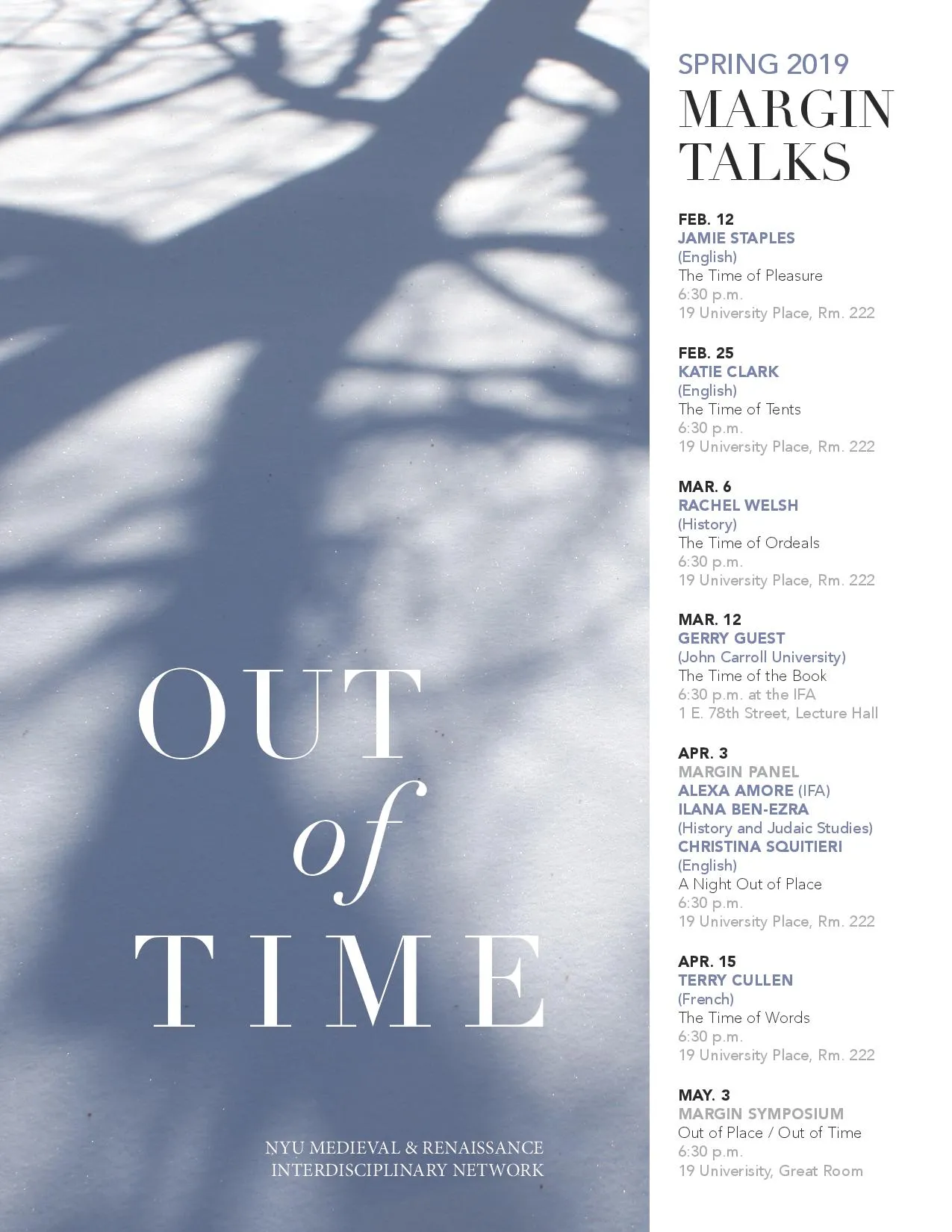 MARGIN Out of Time flyer