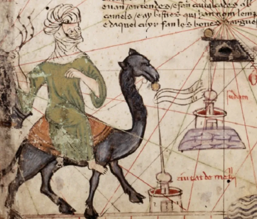 A detail of the famous Catalan Atlas (1375) shows a city called “Ciutat de Melly”, “City of Mali”. The location of this place, very likely the capital of the then famous empire in Mali described by several Arabic geographers and travelers of the 14th century CE, has been the subject of intense debates.
